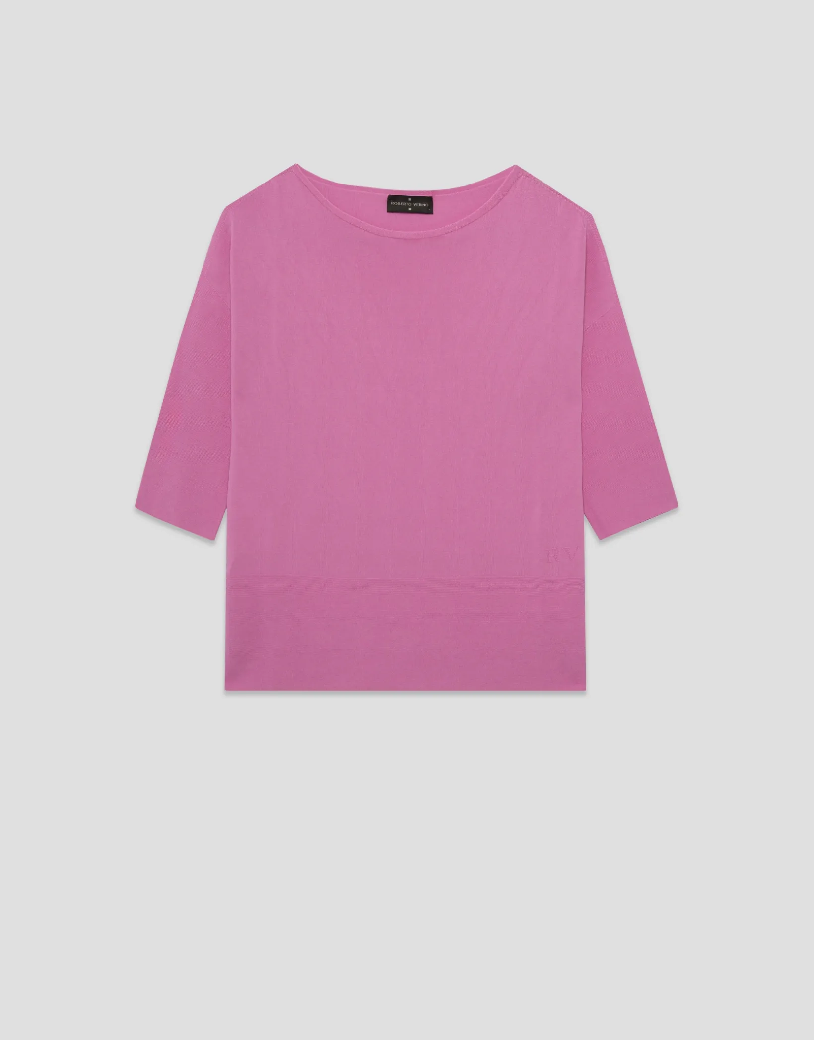 Jersey manga tres cuartos sin costuras rosa