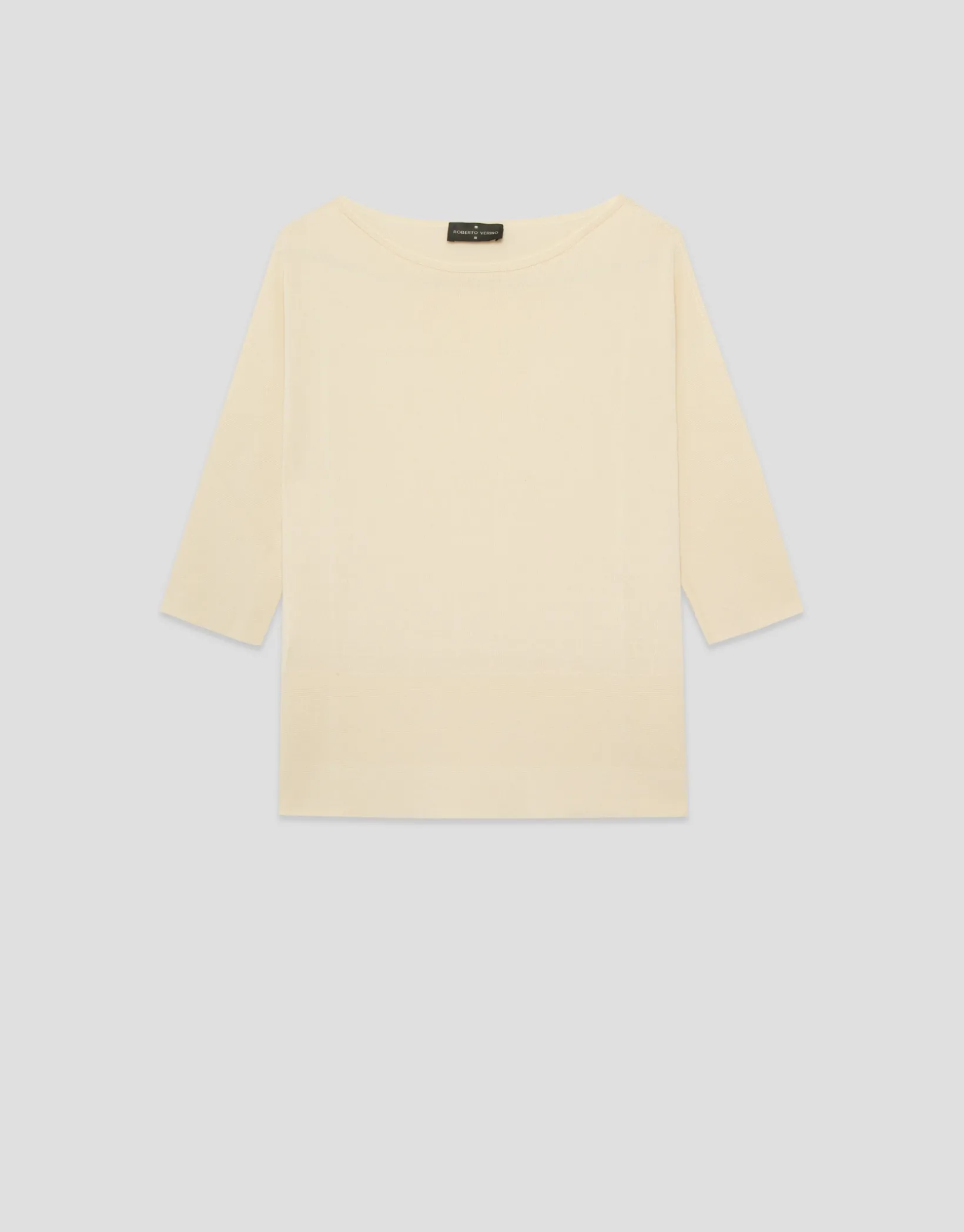 Jersey manga tres cuartos sin costuras beige