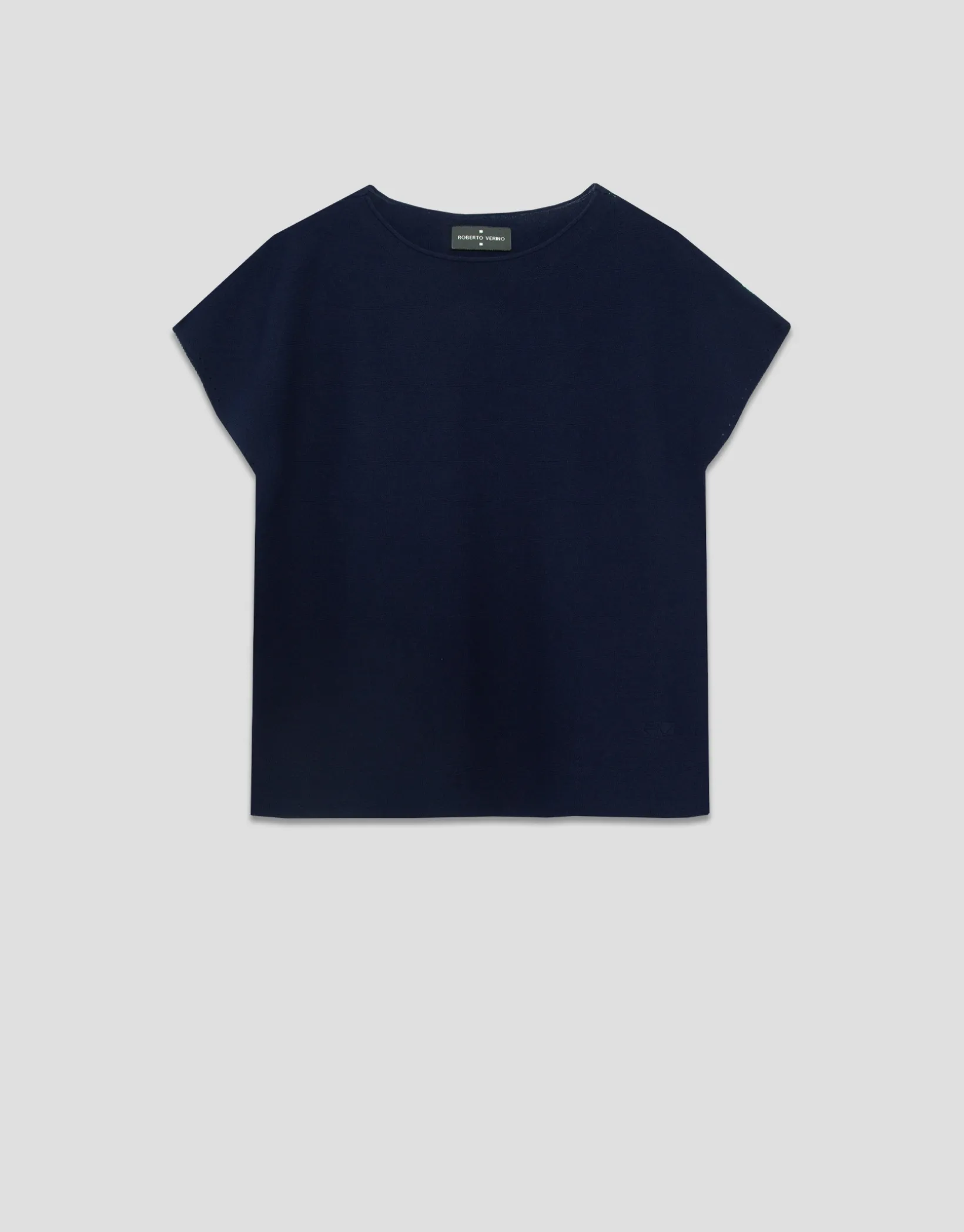 Jersey punto fino manga murciélago azul marino