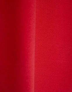 Jersey punto fino manga murciélago rojo
