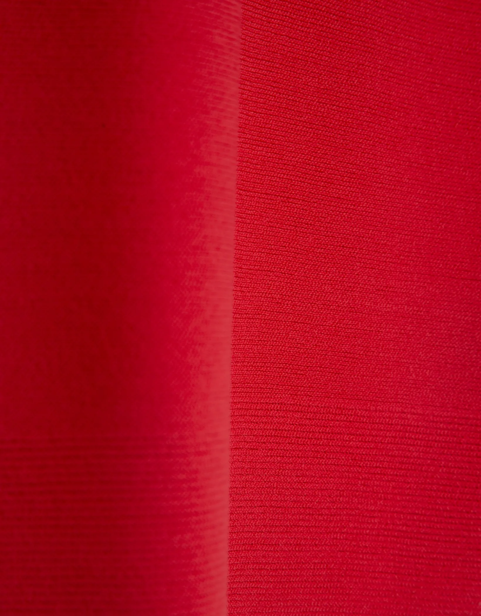 Jersey punto fino manga murciélago rojo