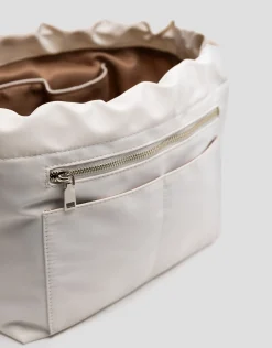 Organizador de bolsos nailon beige