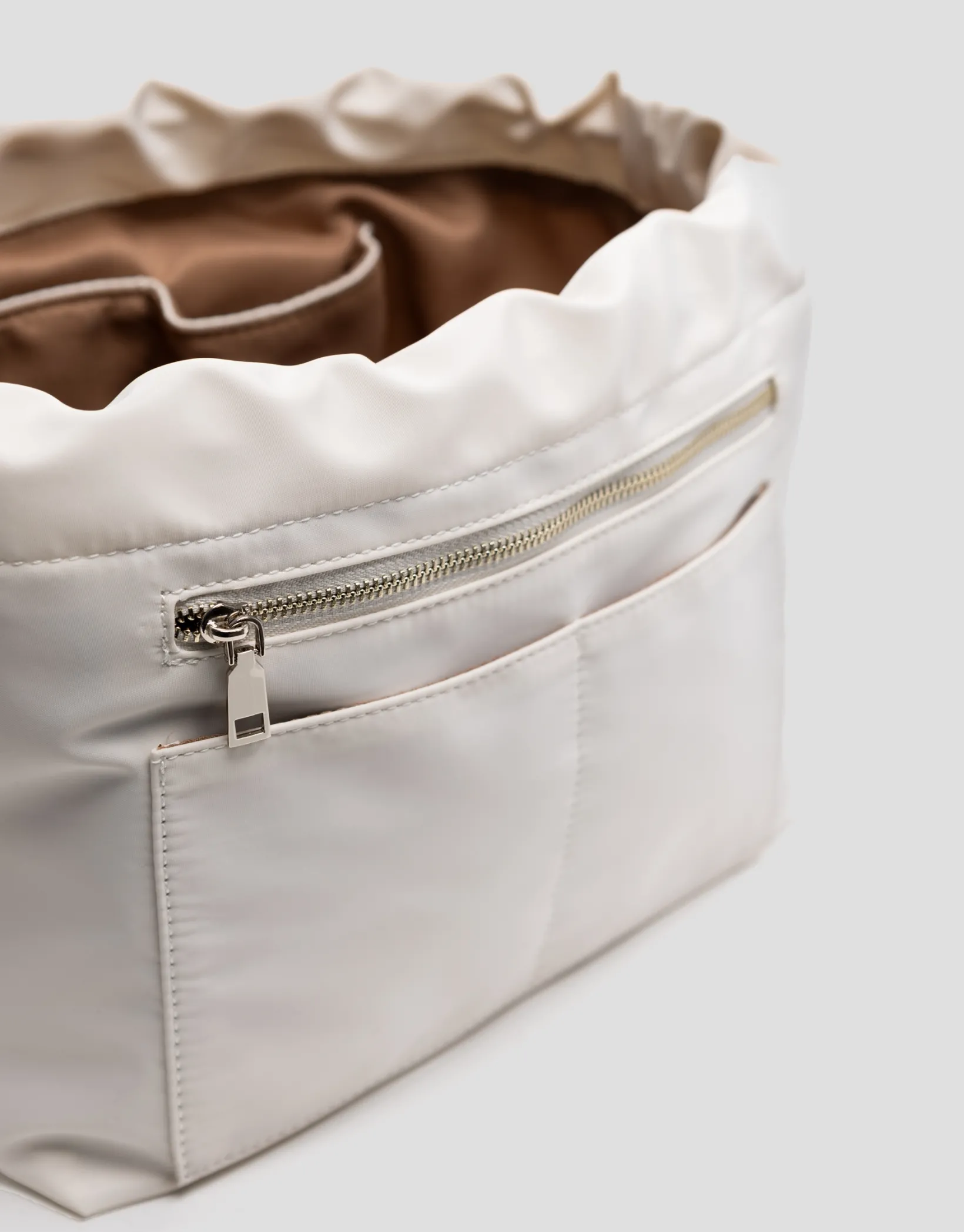 Organizador de bolsos nailon beige