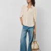 Pantalón ancho vaquero azul claro