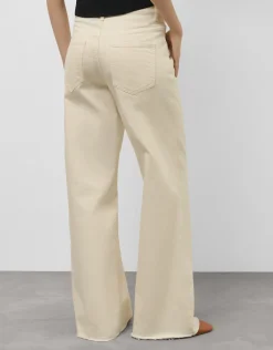 Pantalón ancho vaquero crudo