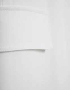 Pantalón cargo ancho twill crudo