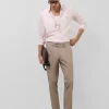 Pantalón chino ojo de perdiz color tabaco