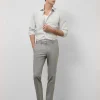 Pantalón chino ojo de perdiz color gris claro