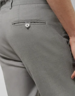 Pantalón chino ojo de perdiz color gris claro