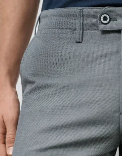 Pantalón chino ojo de perdiz color marino