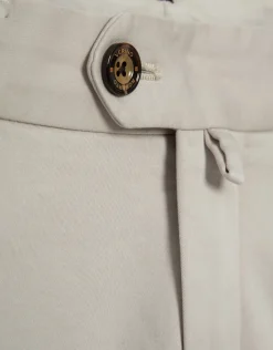 Pantalón chino regular algodón tintado beige