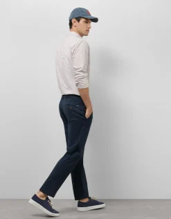 Pantalón chino tintado marino