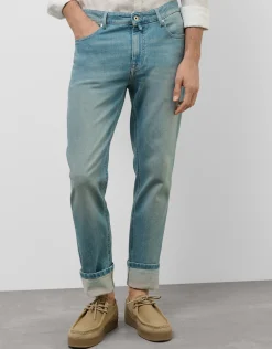 Pantalón denim regular azul claro
