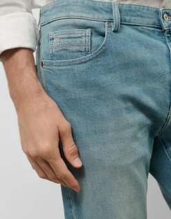 Pantalón denim regular azul claro