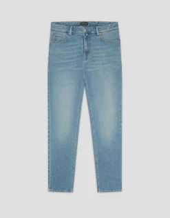 Pantalón denim regular azul claro