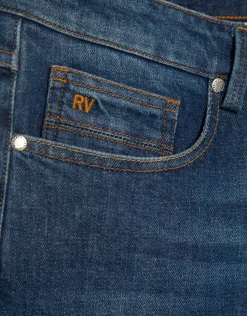 Pantalón denim regular azul medio