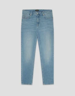 Pantalón denim regular azul claro