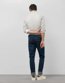 Pantalón denim slim azul oscuro