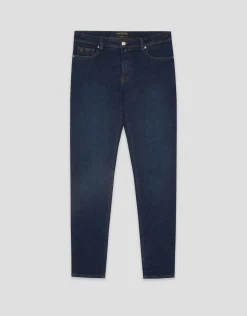 Pantalón denim slim azul oscuro