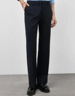 Pantalón recto azul noche