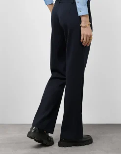 Pantalón recto azul noche