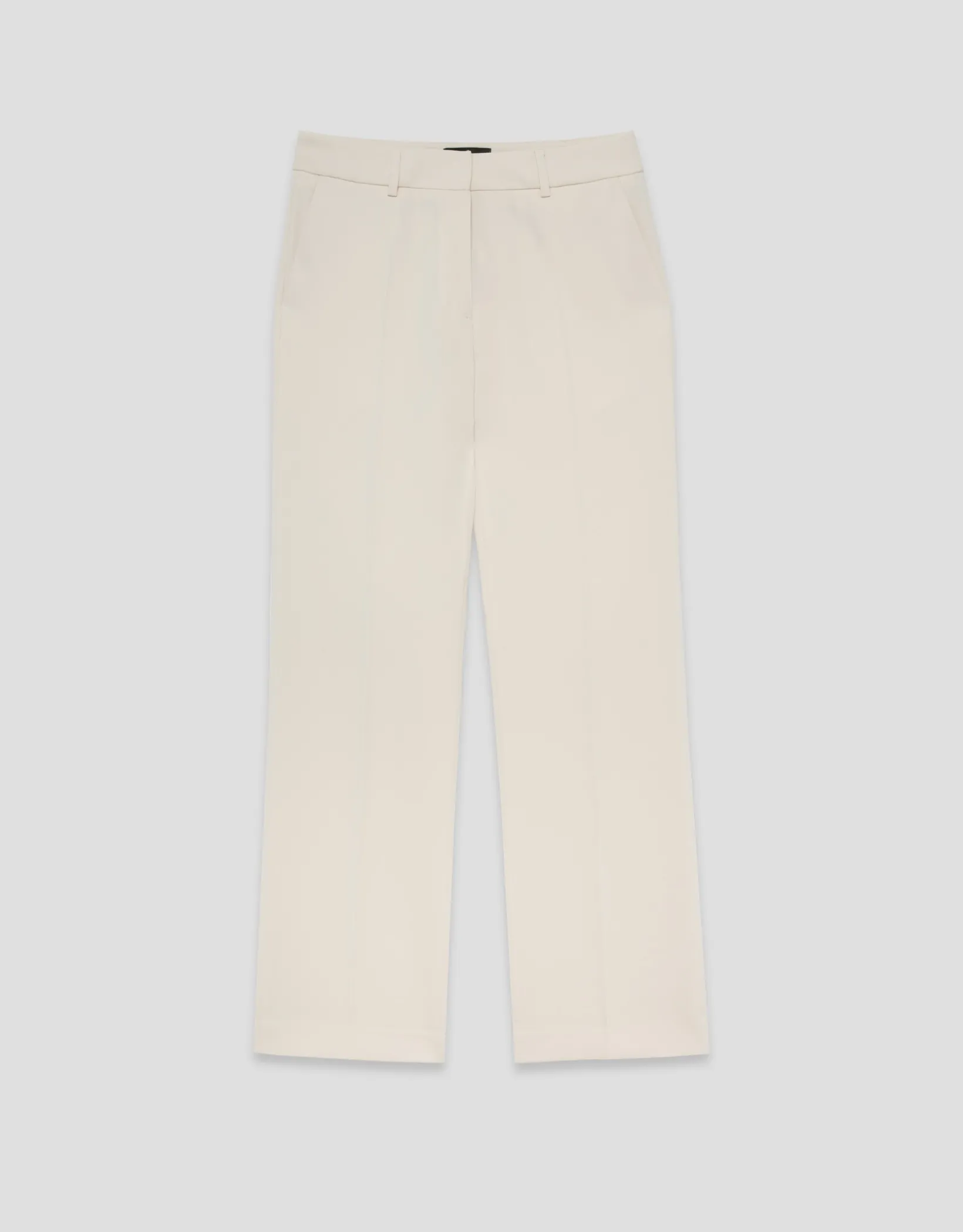 Pantalón recto crepé beige