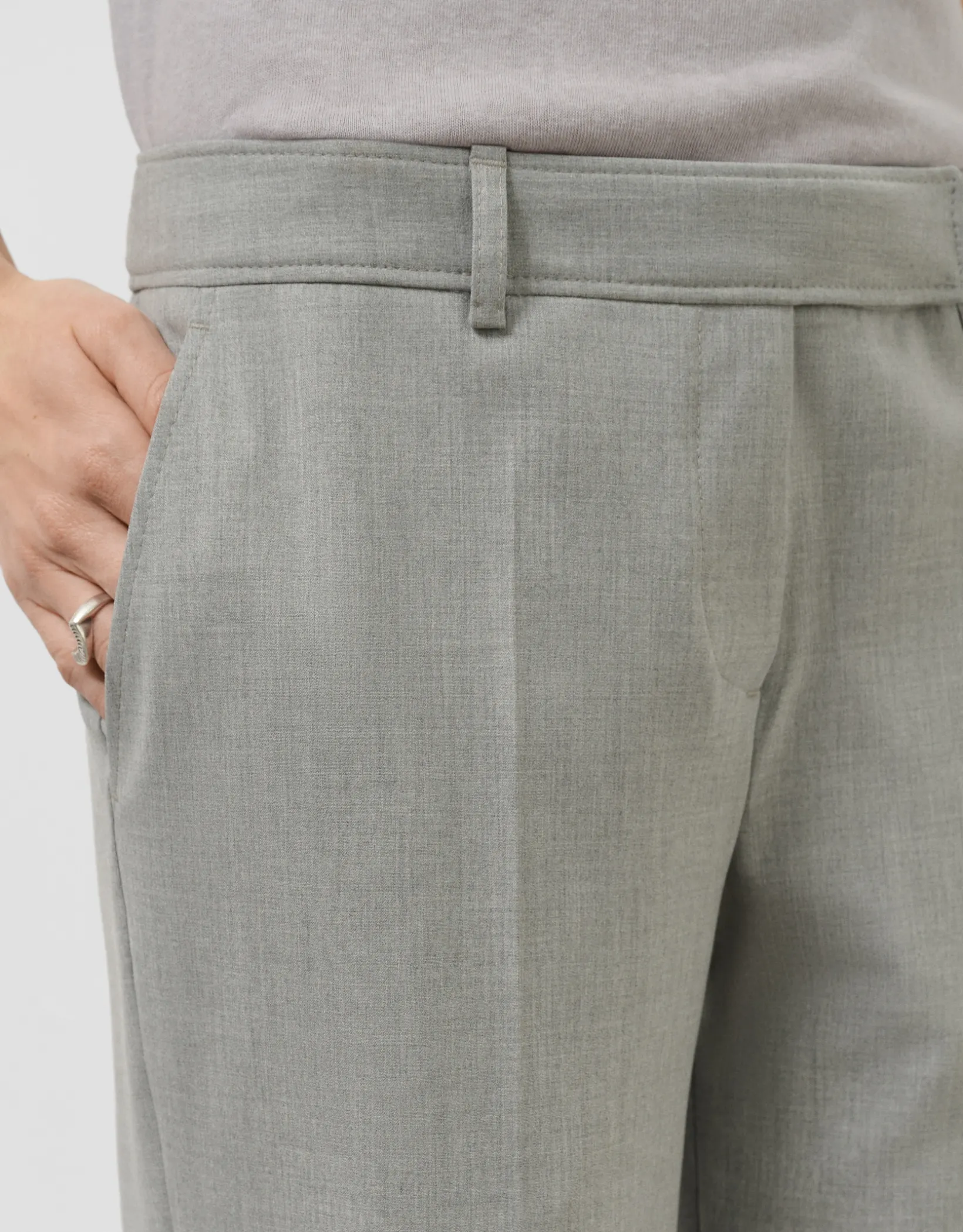 Pantalón recto gris vigoré