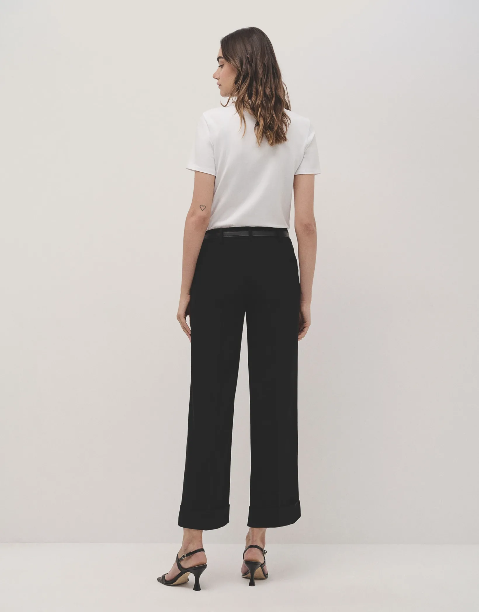 Pantalón sastre crepé negro