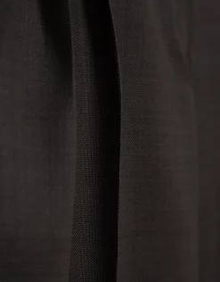 Pantalón sastre en lana fría punteada mocha mousse