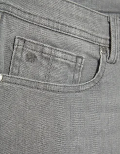 Pantalón vaquero denim slim gris claro