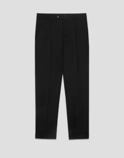 Pantalón vestir negro vuelta bajo