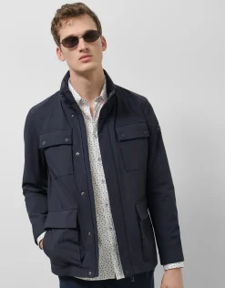 Parka cuatro bolsillo marino