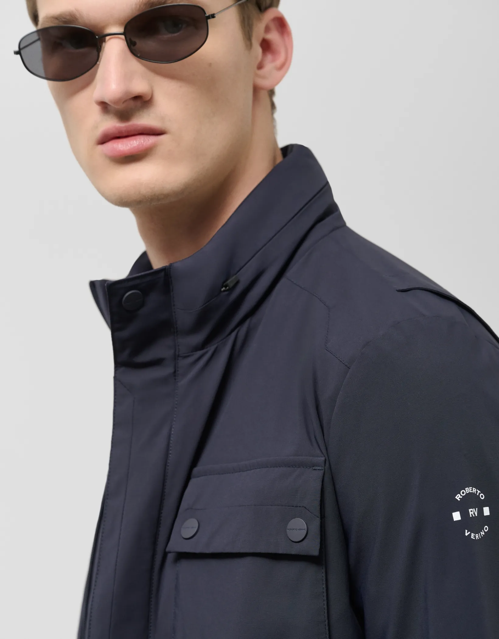 Parka cuatro bolsillo marino