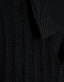 Polo algodón tricotado negro