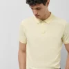 Polo piqué tintado amarillo