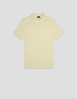 Polo piqué tintado amarillo