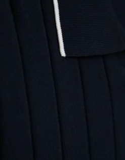 Polo tricotado marino estructura