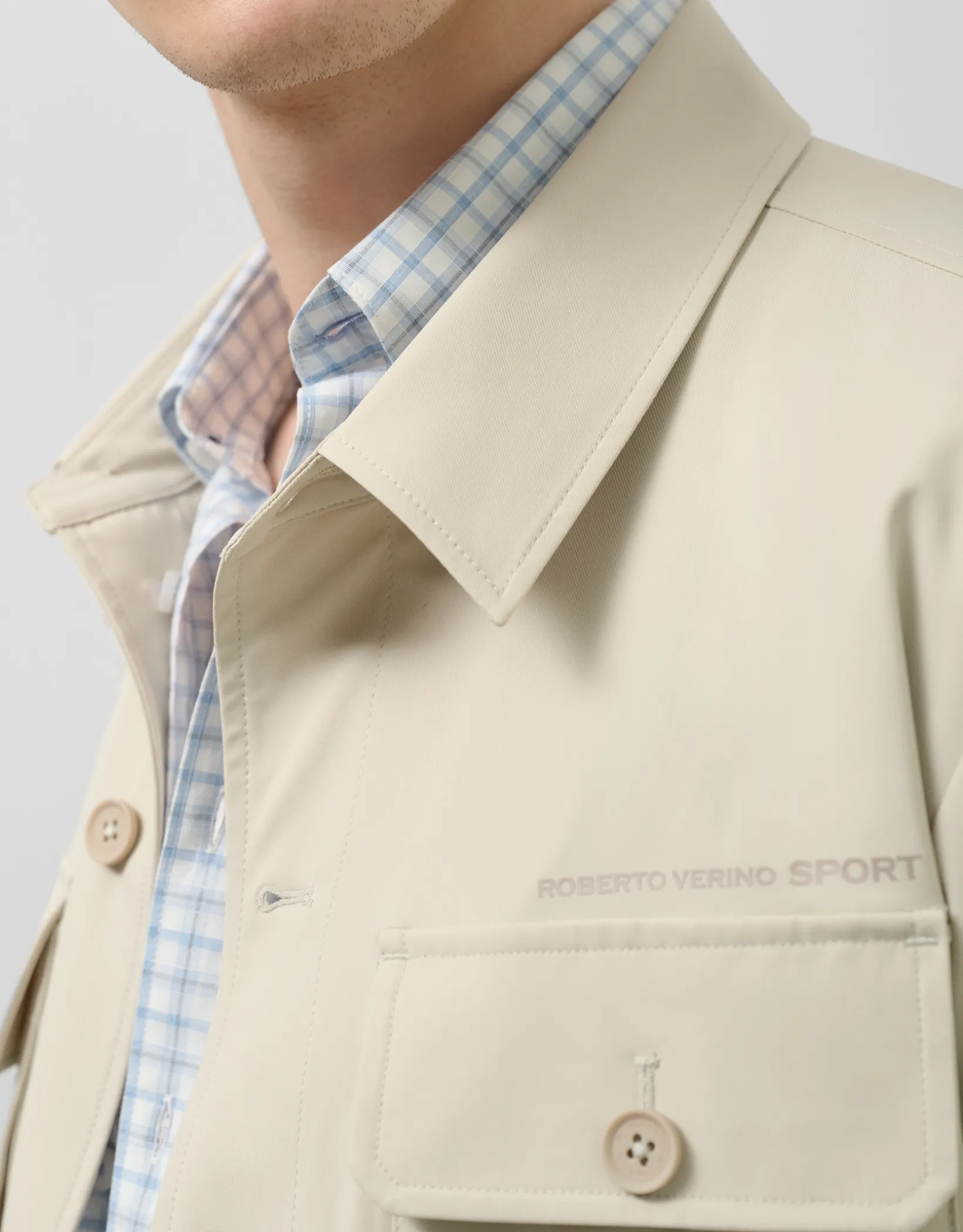 Sobrecamisa técnica beige