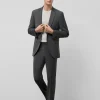 Traje half canvas regular fit gris oscuro