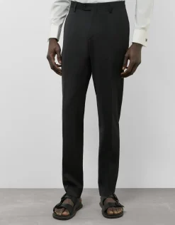 Traje half canvas slim fit liso negro