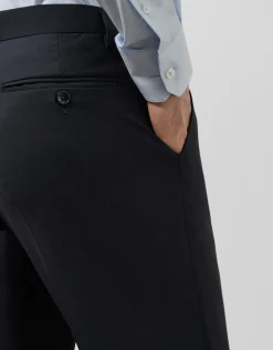 Traje half canvas slim fit liso marino